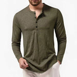 Men's Soft Fabric Long Sleeve T-Shirt | Casual Autumn Comfort Fit