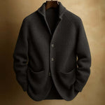 Men's Soft Ribbed Knit Shawl Collar Cardigan Sweater | Timeless Cozy Layer for Effortless Style