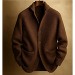 Men's Soft Ribbed Knit Shawl Collar Cardigan Sweater | Timeless Cozy Layer for Effortless Style
