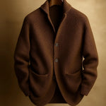 Men's Soft Ribbed Knit Shawl Collar Cardigan Sweater | Timeless Cozy Layer for Effortless Style