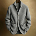 Men's Soft Ribbed Knit Shawl Collar Cardigan Sweater | Timeless Cozy Layer for Effortless Style