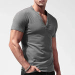 Men's Solid V-Neck T-Shirt | Classic Summer Casual Fit