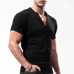 Men's Solid V-Neck T-Shirt | Classic Summer Casual Fit