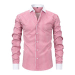 Men's Stretch Polyester Long-Sleeved Shirt | Breathable Casual Spring Essential