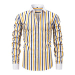 Men's Stretch Polyester Long-Sleeved Shirt | Breathable Casual Spring Essential