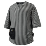 Men's Striped Cotton T-Shirt | Comfortable Loose Fit Everyday Essential