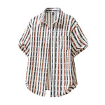 Men's Striped Knit T-Shirt | Vintage Textured Summer Essential