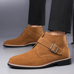 Men's Suede Leather Chelsea Ankle Boots | Stylish Winter Essential