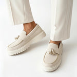 Men's Suede Slip-On Loafers | Comfortable Everyday Essential with Stylish Tassel Detail