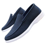Men's Sueded Cotton Slip-On Loafers | Polished Comfort Fit