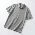 Men's Textured Cable-Knit Polo Shirt | Refined Classic Layering Essential