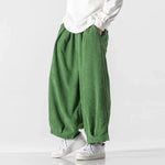 Men's Textured Corduroy Pants | Oversized Comfort Fit