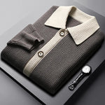 Men's Textured Knit Cardigan | Refined Tailored Layering Essential