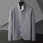 Men's Textured Knit Jacket | Sleek Breathable Urban Essential