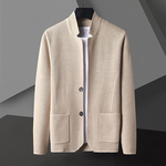 Men's Textured Knit Jacket | Sleek Breathable Urban Essential