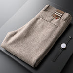 Men's Textured Tailored Trousers | Refined All-Day Comfort Fit
