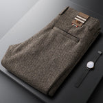 Men's Textured Tailored Trousers | Refined All-Day Comfort Fit