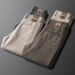 Men's Textured Tailored Trousers | Refined All-Day Comfort Fit