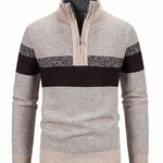 Men's Thick Knit Turtleneck Sweater | Cozy Winter Warmth Essential