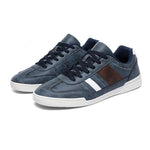Men's Vegan Leather Low-Top Sneakers | Stylish Everyday Comfort Fit