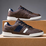 Men's Vegan Leather Low-Top Sneakers | Stylish Everyday Comfort Fit