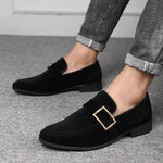 Men's Vegan Suede Loafers | Tailored Comfort with Bold Elegance