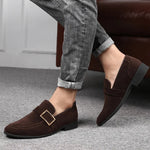Men's Vegan Suede Loafers | Tailored Comfort with Bold Elegance