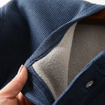 Men's Velvet Long Sleeve T-Shirt | Thickened Winter Comfort Style