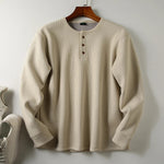 Men's Velvet Long Sleeve T-Shirt | Thickened Winter Comfort Style