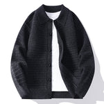 Men's Waffle Knit Cardigan | Soft Textured Layering Essential
