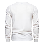 Men's Waffle Knit Long Sleeve T-Shirt | Breathable Casual Comfort Fit