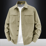 Men's Washed Cotton Long-Sleeved Shirt | Casual Retro Everyday Fit