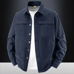 Men's Washed Cotton Long-Sleeved Shirt | Casual Retro Everyday Fit