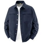 Men's Washed Cotton Long-Sleeved Shirt | Casual Retro Everyday Fit