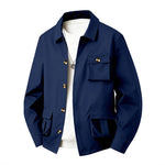 Men's Waterproof Polyester Utility Jacket | Structured All-Weather Essential