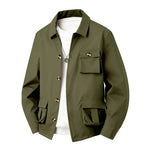Men's Waterproof Polyester Utility Jacket | Structured All-Weather Essential
