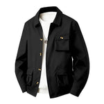 Men's Waterproof Polyester Utility Jacket | Structured All-Weather Essential