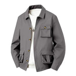 Men's Waterproof Polyester Utility Jacket | Structured All-Weather Essential