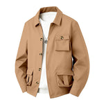 Men's Waterproof Polyester Utility Jacket | Structured All-Weather Essential
