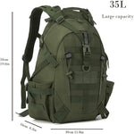 Men's Waterproof Tactical Backpack | Durable Adventure Companion with 40L Capacity