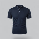 Arthur | Collarless Polo Shirt