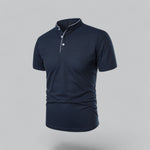 Arthur | Collarless Polo Shirt