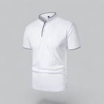 Arthur | Collarless Polo Shirt