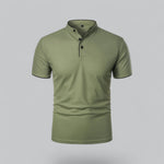 Arthur | Collarless Polo Shirt