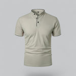 Arthur | Collarless Polo Shirt