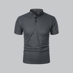 Arthur | Collarless Polo Shirt