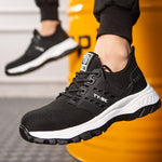 Lachlan Taylor | Mesh Lace-Up Safety Sneakers For Men