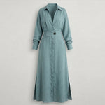 Mia Williams | Tied Waist Shirt Maxi Dress For Women