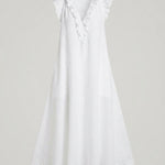 Mia Wilson | Bohemian Ruffle V-Neck Maxi Dress For Women