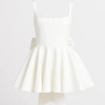 EIRLYS | SQUARE-NECK MINI DRESS WITH BACK BOW